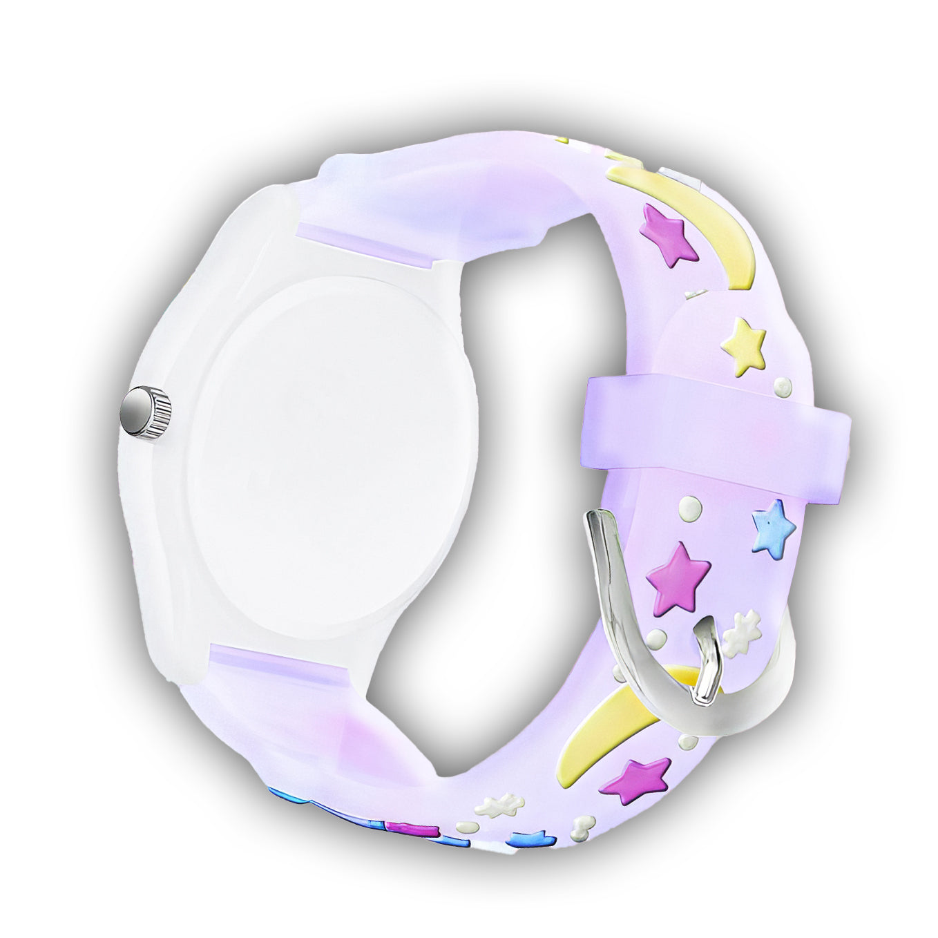 Lookhaa Unicorn 3D Cartoon Strap Analog Watch For Kids  - Perple