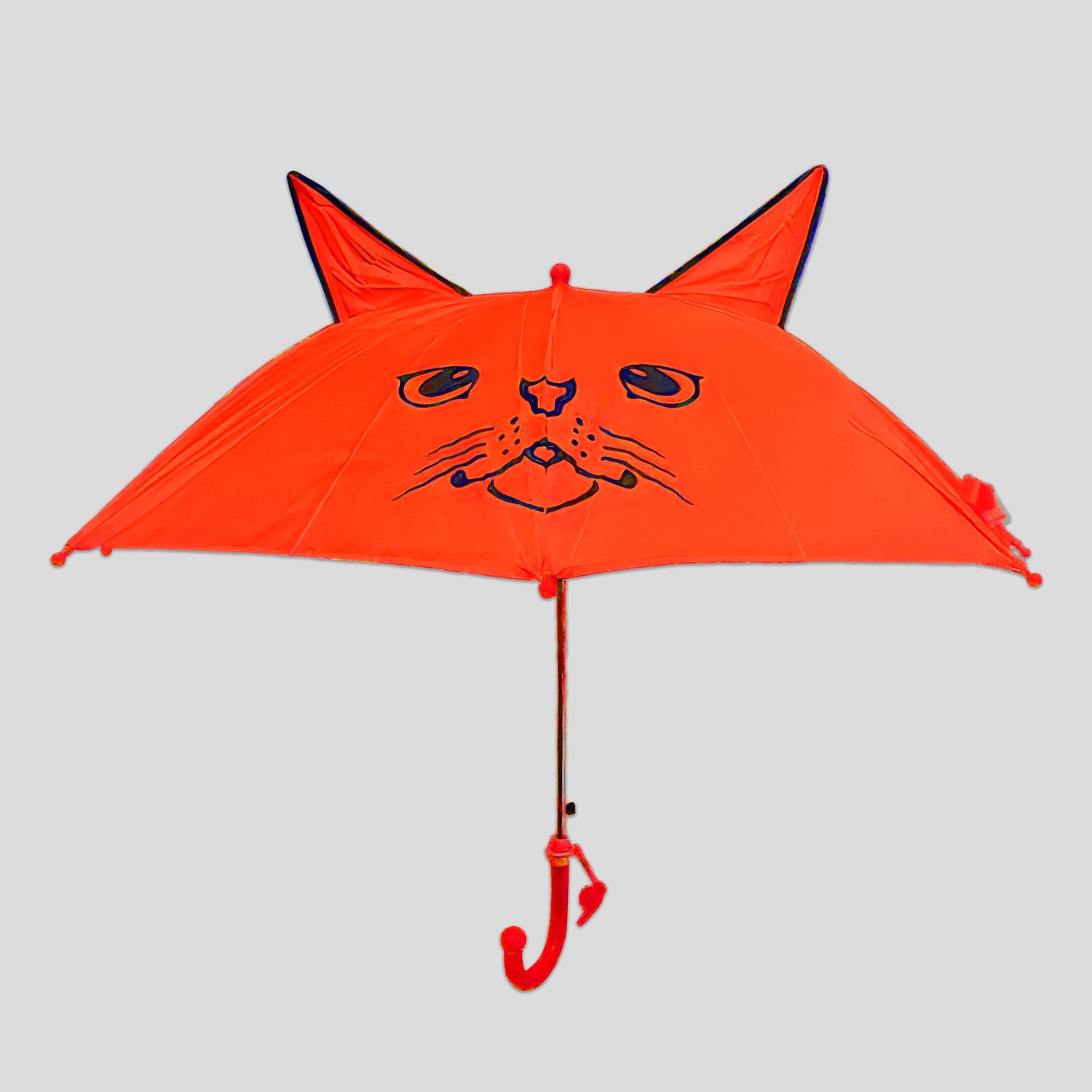 Lookhaa Kids Umbrella Colorful, Safe & Fun Lightweight, Easy-Open, Windproof Rainy Day Umbrella  - Red lookhaa