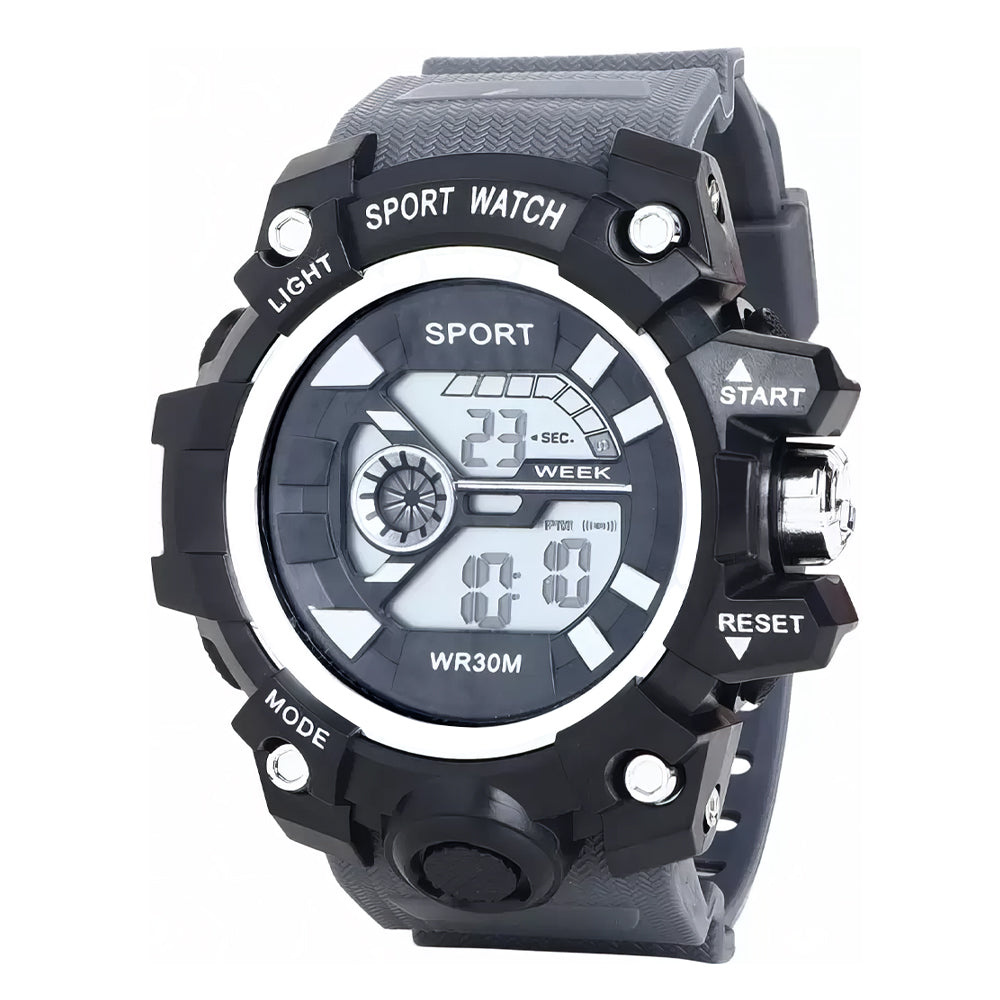 Lookhaa Sporty Design Digital Wrist Watch For Boys - Black