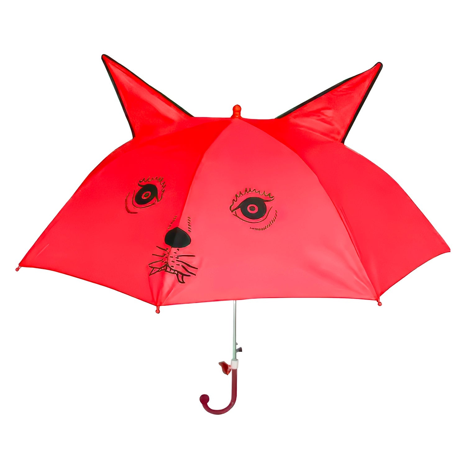 Lookhaa Kids Umbrella Colorful, Safe & Fun Lightweight, Easy-Open, Windproof Rainy Day Umbrella  - Red lookhaa