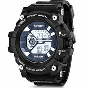 Lookhaa Sporty Design Digital Wrist Watch For Boys - Black