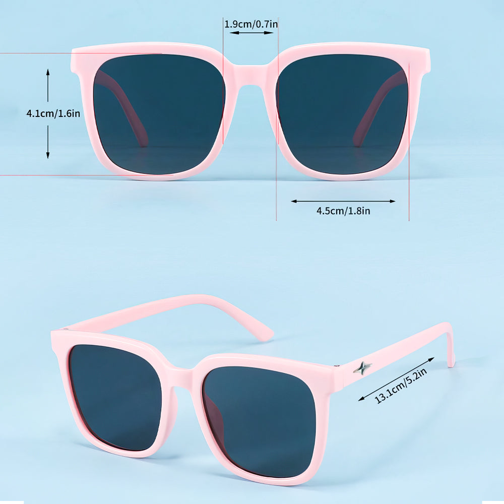 Lookhaa Boxed Sun Shades Sunglasses for Kids - Pink / Black