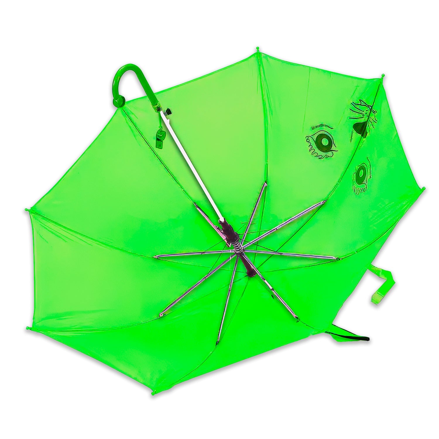 Lookhaa Kids Umbrella Colorful, Safe & Fun Lightweight, Easy-Open, Windproof Rainy Day Umbrella  - Red (Copy) lookhaa