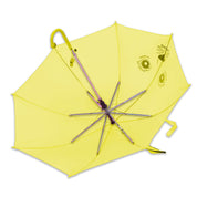 Lookhaa Kids Umbrella Colorful, Safe & Fun Lightweight, Easy-Open, Windproof Rainy Day Umbrella (Yellow) lookhaa