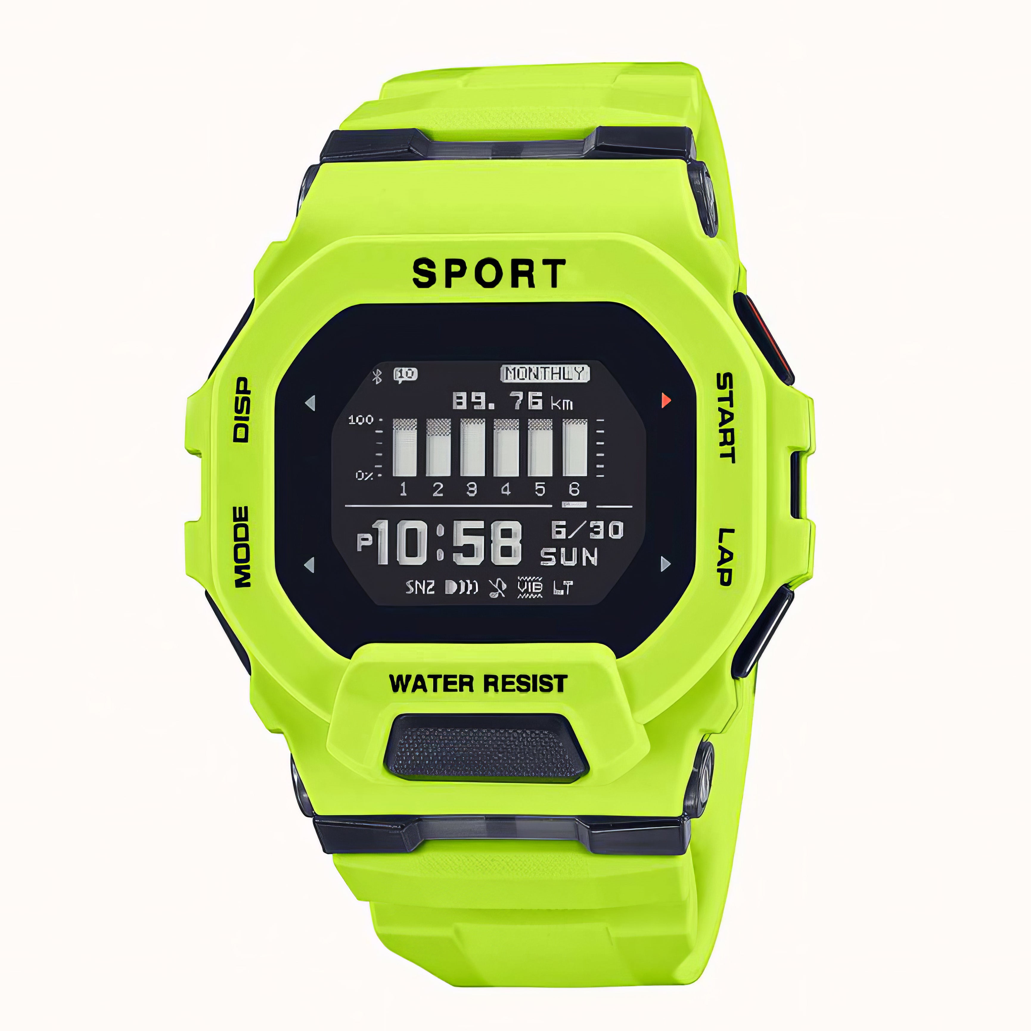 Lookhaa Digital Multi Function Kids Sports Watch - Lime Green