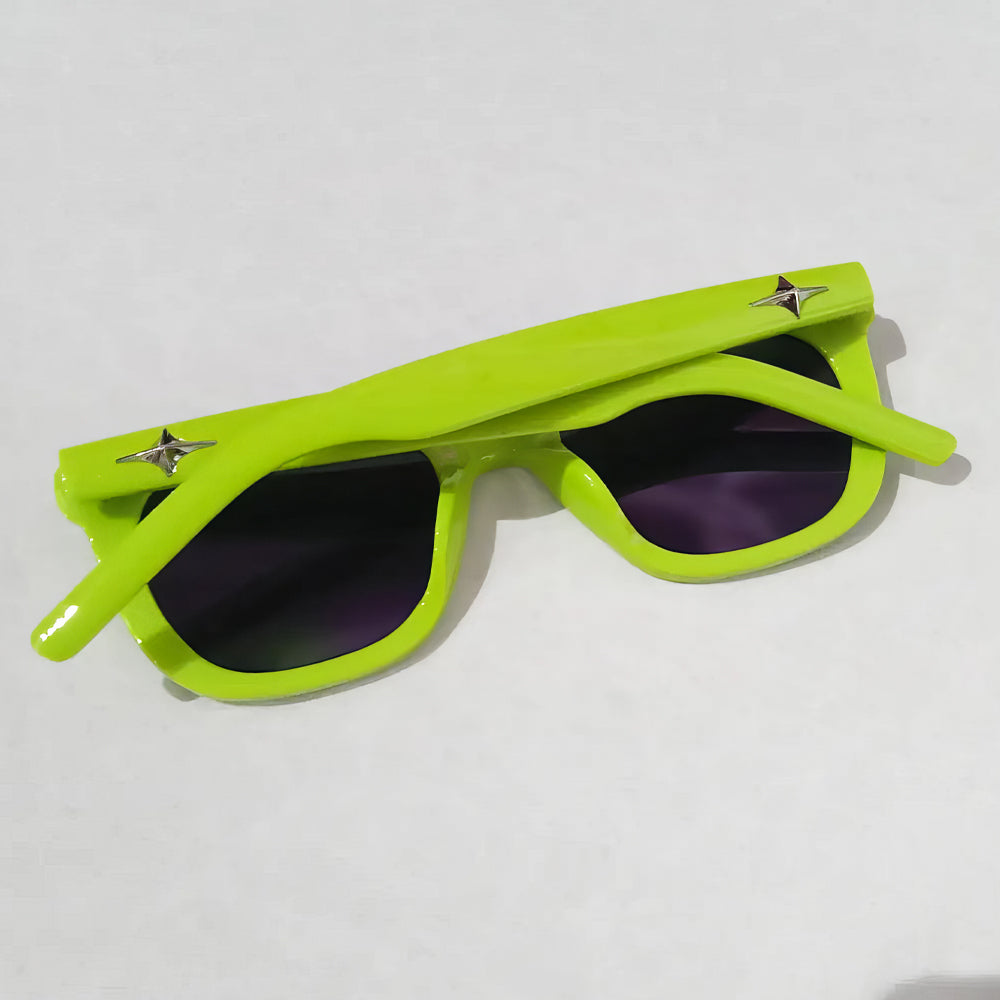 Lookhaa Boxed Sun Shades Sunglasses for Kids - Green/Black