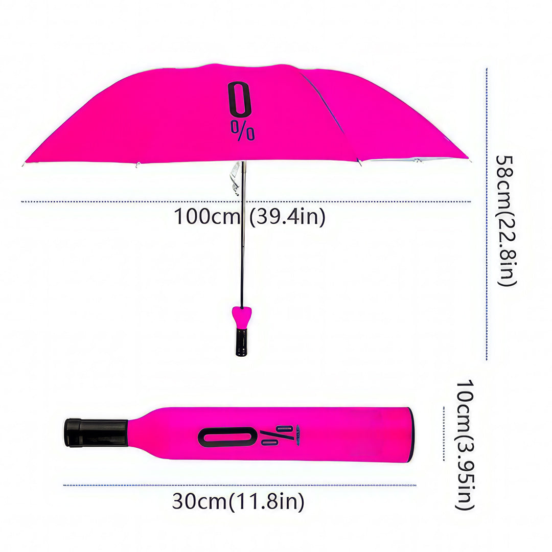 Lookhaa Folding Portable Umbrella with Bottle Cover for UV Protection & Rain Umbrella Mini Travel (Pack of 1) mini travel umbrella