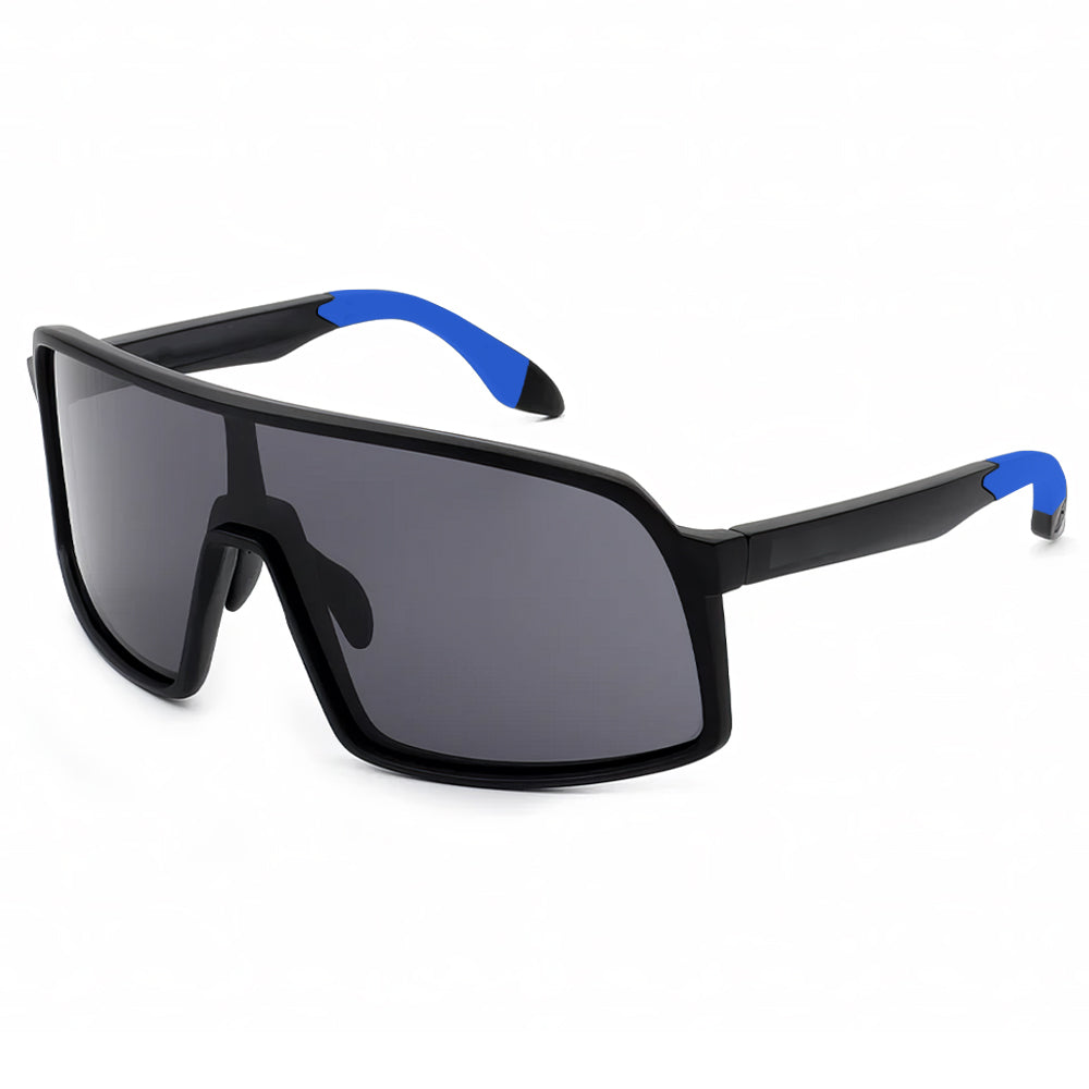 Lookhaa Sports Shield Mirrored Outdoor Driving & Cycling Sunglasses for Kids -  Black