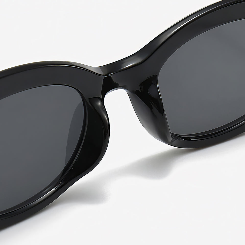 Lookhaa Oval Fashion Frame & 100% UV protected lenses Sunglasses for Kids - Black