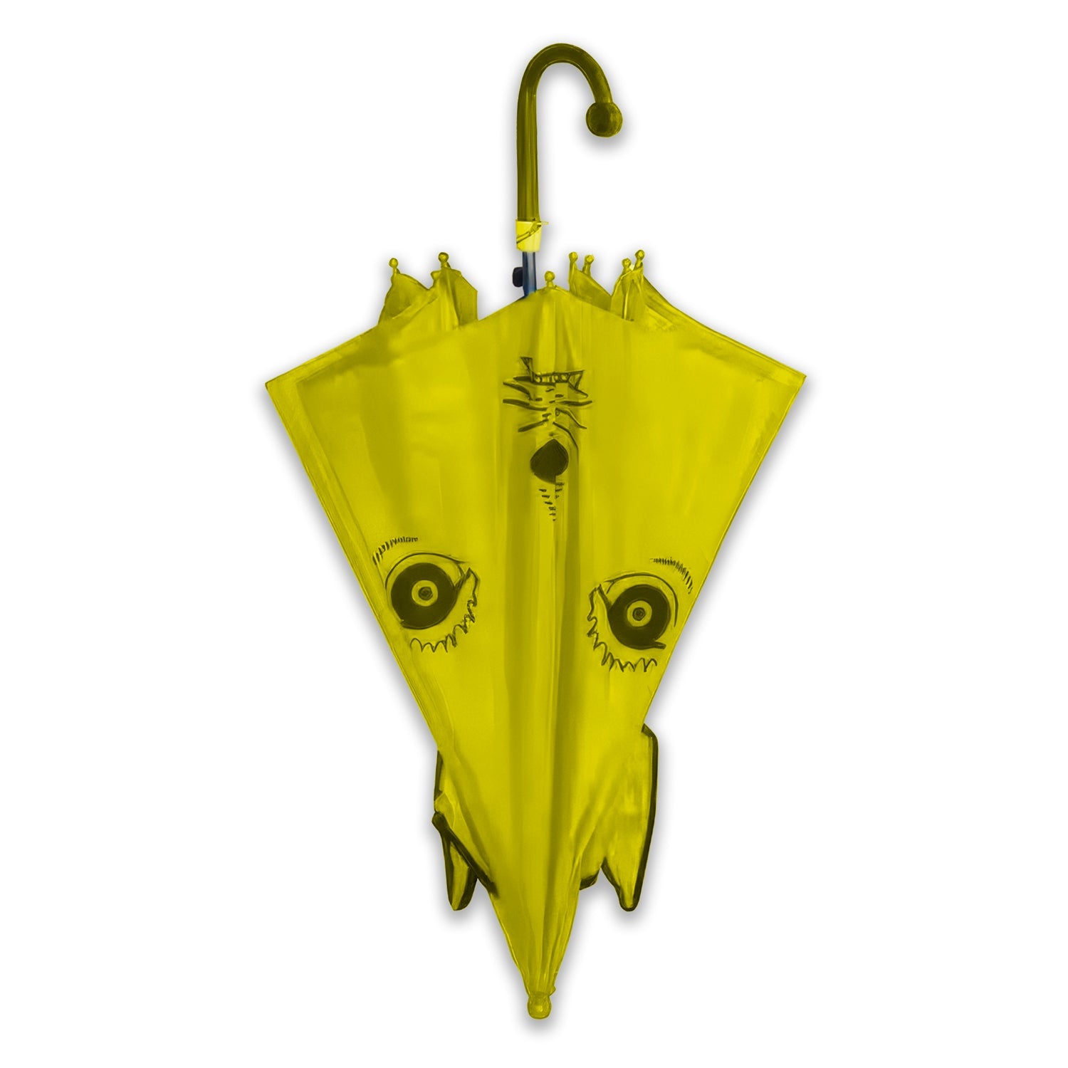 Lookhaa Kids Umbrella Colorful, Safe & Fun Lightweight, Easy-Open, Windproof Rainy Day Umbrella (Yellow) lookhaa