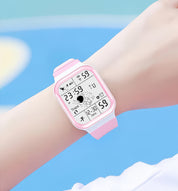 Lookhaa Unisex Digital Sports Watch with Luminous Display Waterproof  WristWatch For Kids - Pink