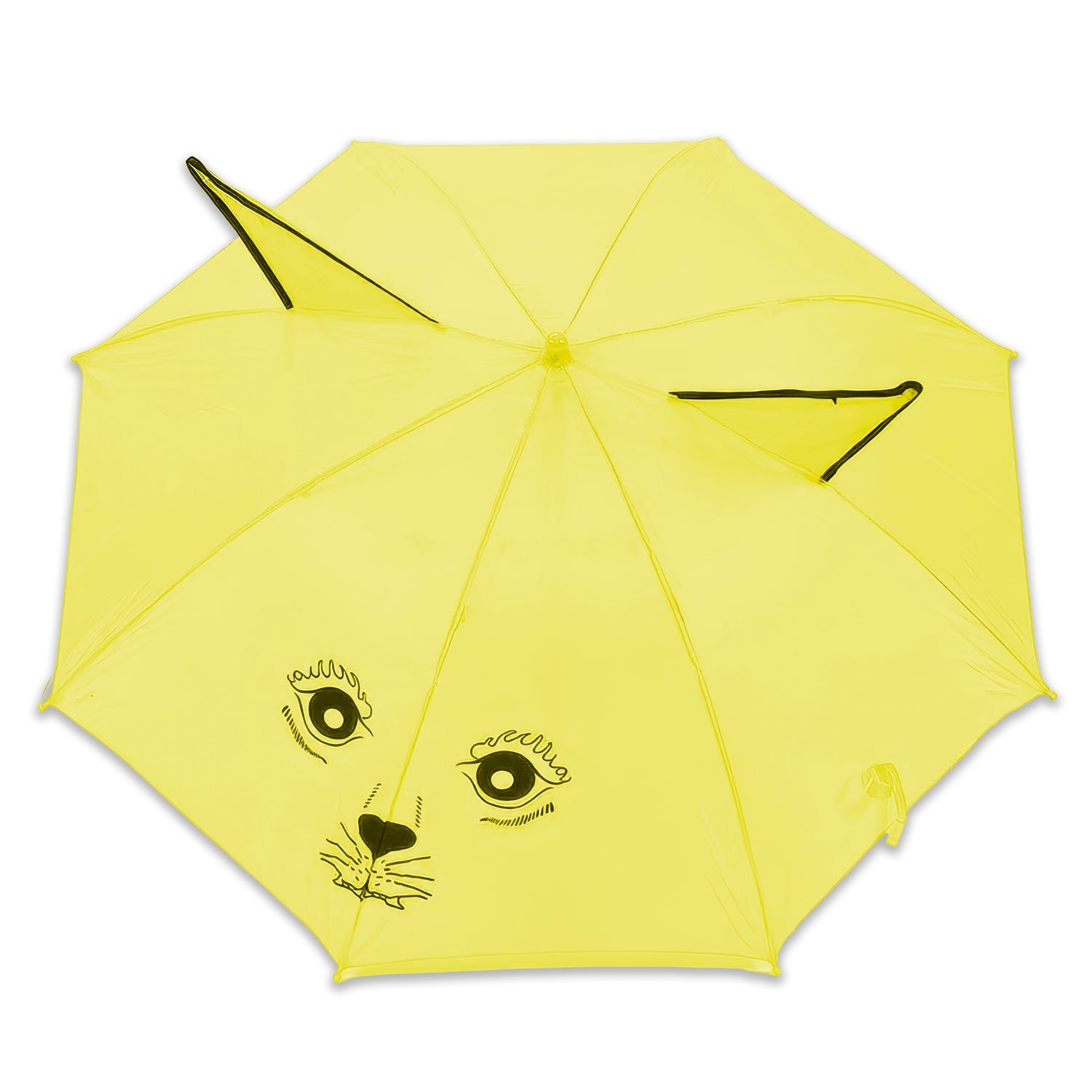 Lookhaa Kids Umbrella Colorful, Safe & Fun Lightweight, Easy-Open, Windproof Rainy Day Umbrella (Yellow) lookhaa