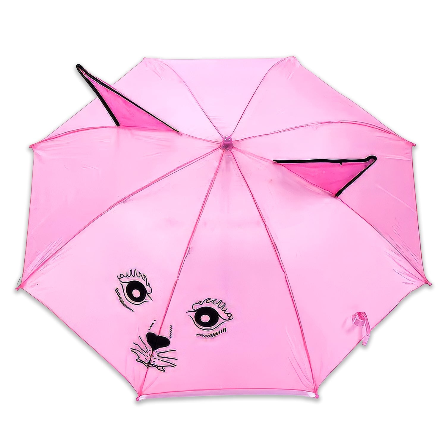 Lookhaa Kids Umbrella Colorful, Safe & Fun Lightweight, Easy-Open, Windproof Rainy Day Umbrella  - Pink lookhaa