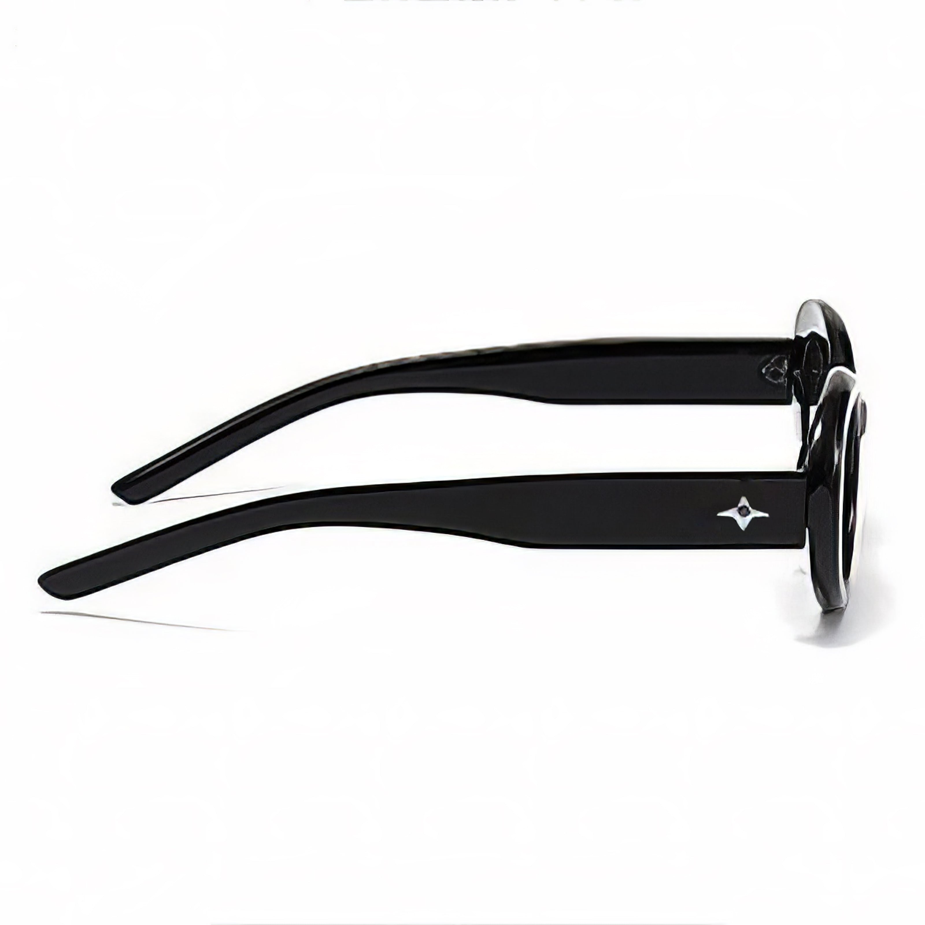 Lookhaa Oval Fashion Frame & 100% UV protected lenses Sunglasses for Kids - Black