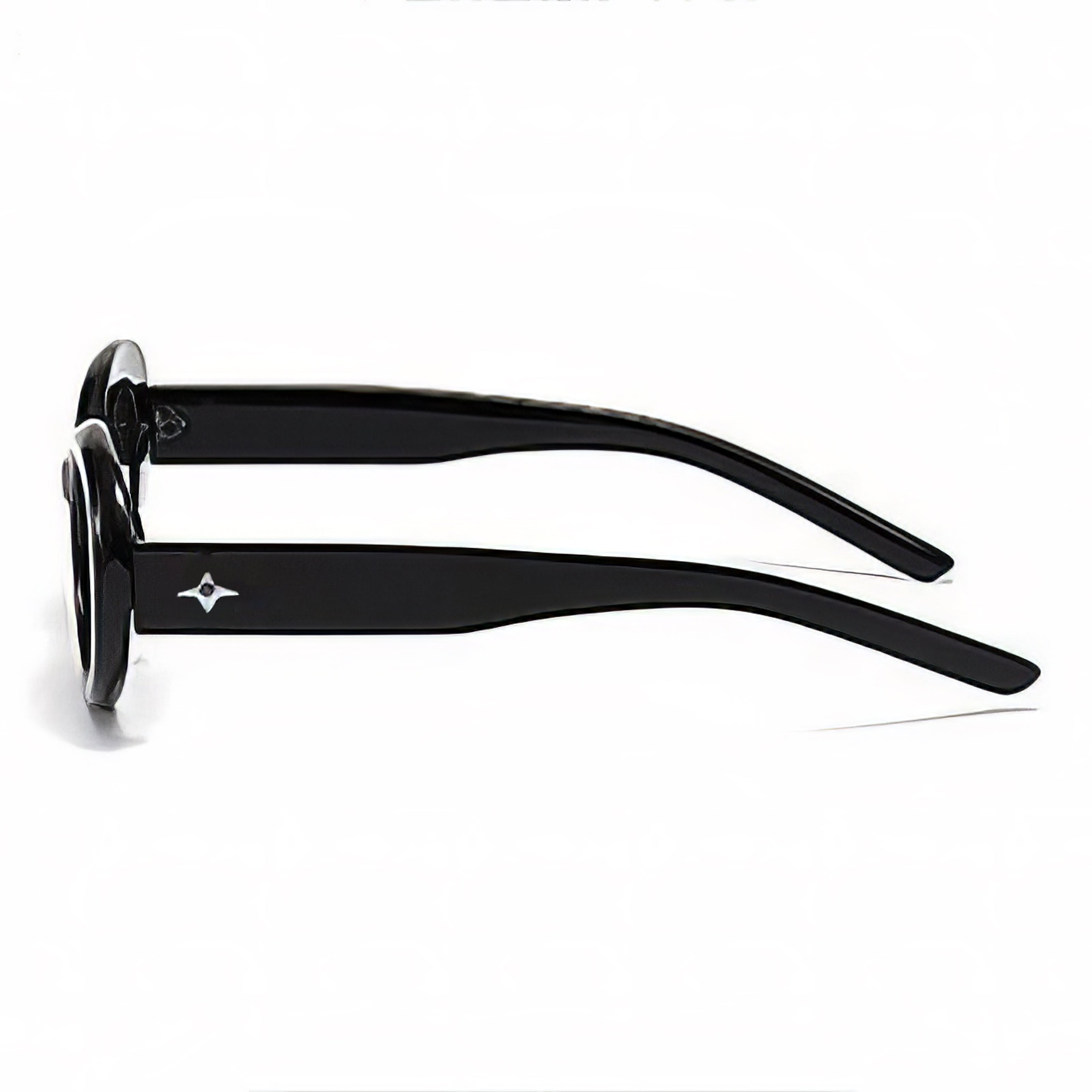 Lookhaa Oval Fashion Frame & 100% UV protected lenses Sunglasses for Kids - Black