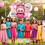 kids birthday decoration, cartoon foil balloon, bunny balloon set, cute animal party décor, baby shower balloons, kids cartoon theme decoration, metallic foil balloon, helium party balloons, reusable foil balloons, kids room décor