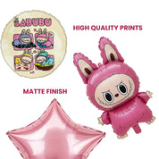 kids birthday decoration, cartoon foil balloon, bunny balloon set, cute animal party décor, baby shower balloons, kids cartoon theme decoration, metallic foil balloon, helium party balloons, reusable foil balloons, kids room décor