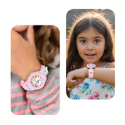 Lookhaa Kids Combo Rabbit Pink and Unicorn Character Analog Disco Lights Watch lookhaa