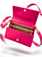 Lookhaa Women Premium Pink Peacock Embroidered Handbag lookhaa