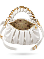LOOKHAA Premium Solid Off-White Shoulder Bag lookhaa
