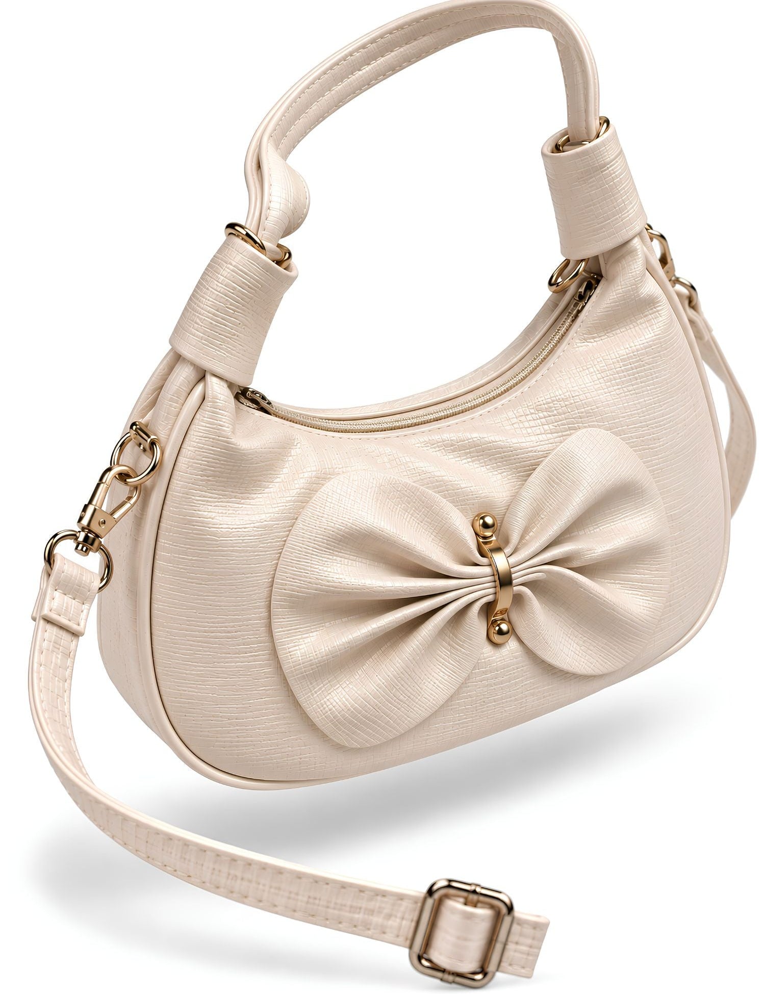LOOKHAA Premium Elegance Chic Bow Solid Handheld Bag lookhaa