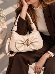 LOOKHAA Premium Elegance Chic Bow Solid Handheld Bag lookhaa