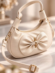 LOOKHAA Premium Elegance Chic Bow Solid Handheld Bag lookhaa