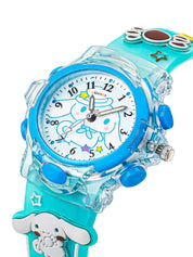Lookhaa Cartoon Analog Light Watch for Boys - Blue lookhaa