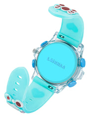 Lookhaa Cartoon Analog Light Watch for Boys - Blue lookhaa