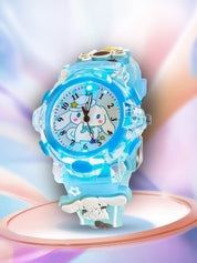 Lookhaa Cartoon Analog Light Watch for Boys - Blue lookhaa
