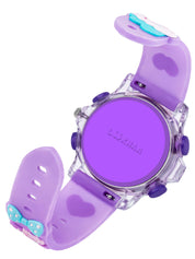 Lookhaa Cartoon Analog Light Watch for Girls - Purple lookhaa
