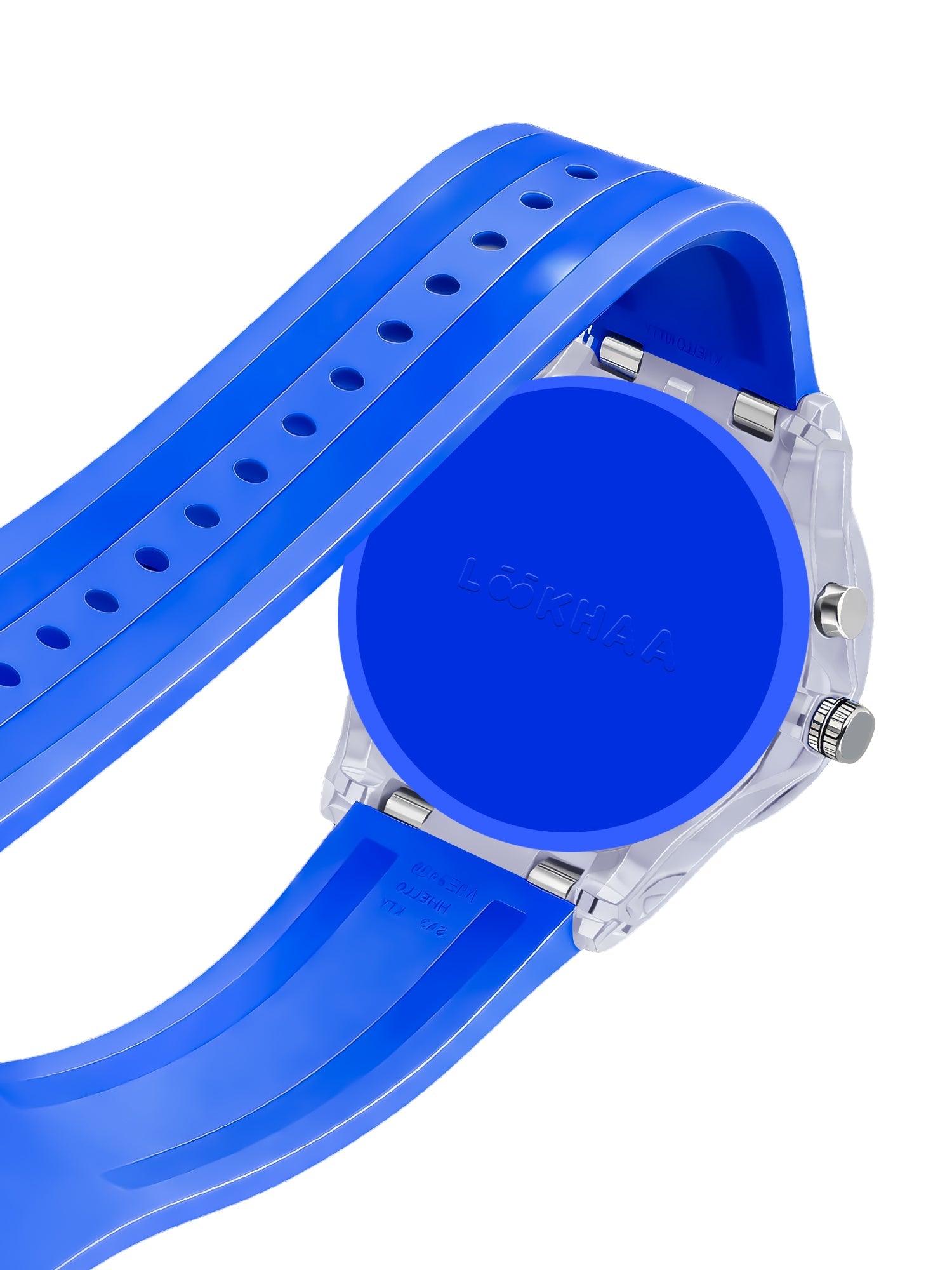 Lookhaa 3D Cute Astronaut Cartoon Watch with 7 Disco Lights Analog Watch for Boys - Blue lookhaa