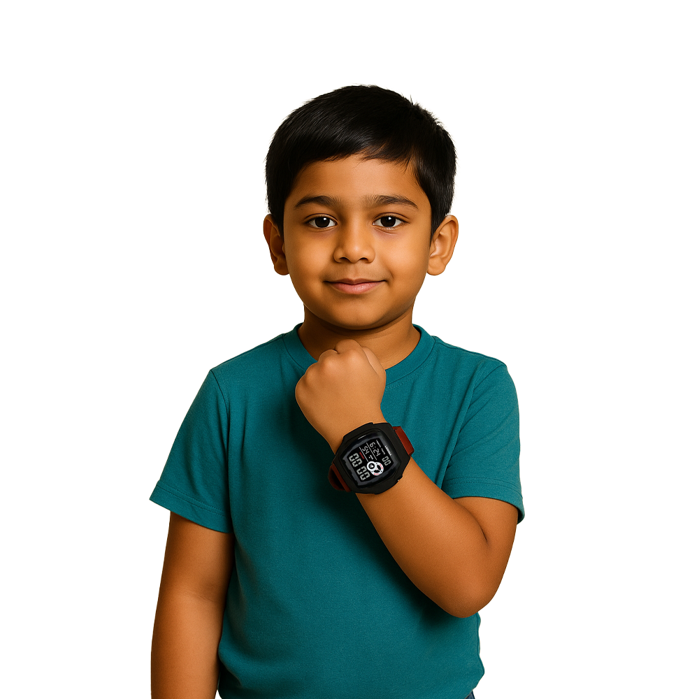 Lookhaa Kids Digital Multi Functional Watch Outdoor Waterproof Date Luminous LED Digital Watch For Boy - Red lookhaa