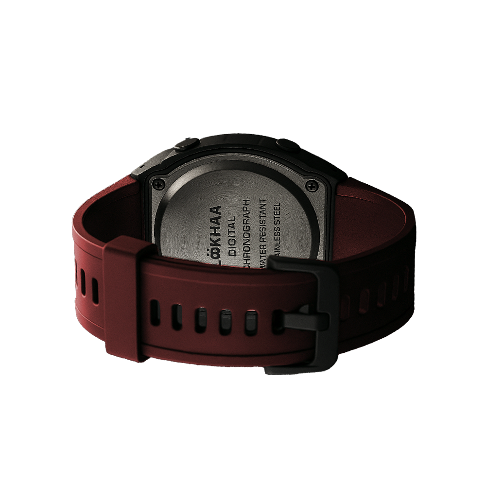 Lookhaa Kids Digital Multi Functional Watch Outdoor Waterproof Date Luminous LED Digital Watch For Boy - Red lookhaa
