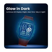 Lookhaa Kids Digital Multi Functional Watch Outdoor Waterproof Date Luminous LED Digital Watch For Boy - Red lookhaa