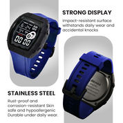 Lookhaa Kids Digital Multi Functional Watch Outdoor Waterproof Date Luminous LED Digital Watch For Boy - Blue lookhaa