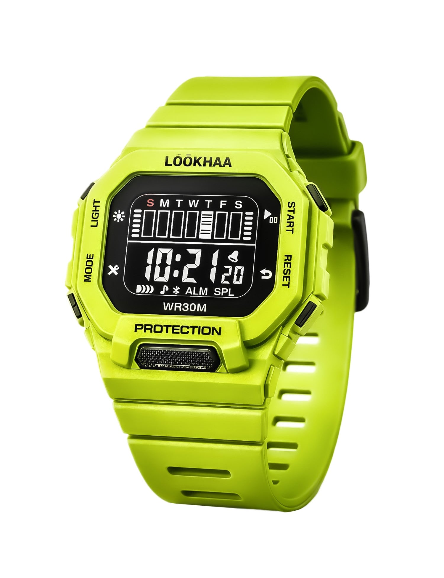LOOKHAA Kids Solid Digital Sports Watch - Green lookhaa
