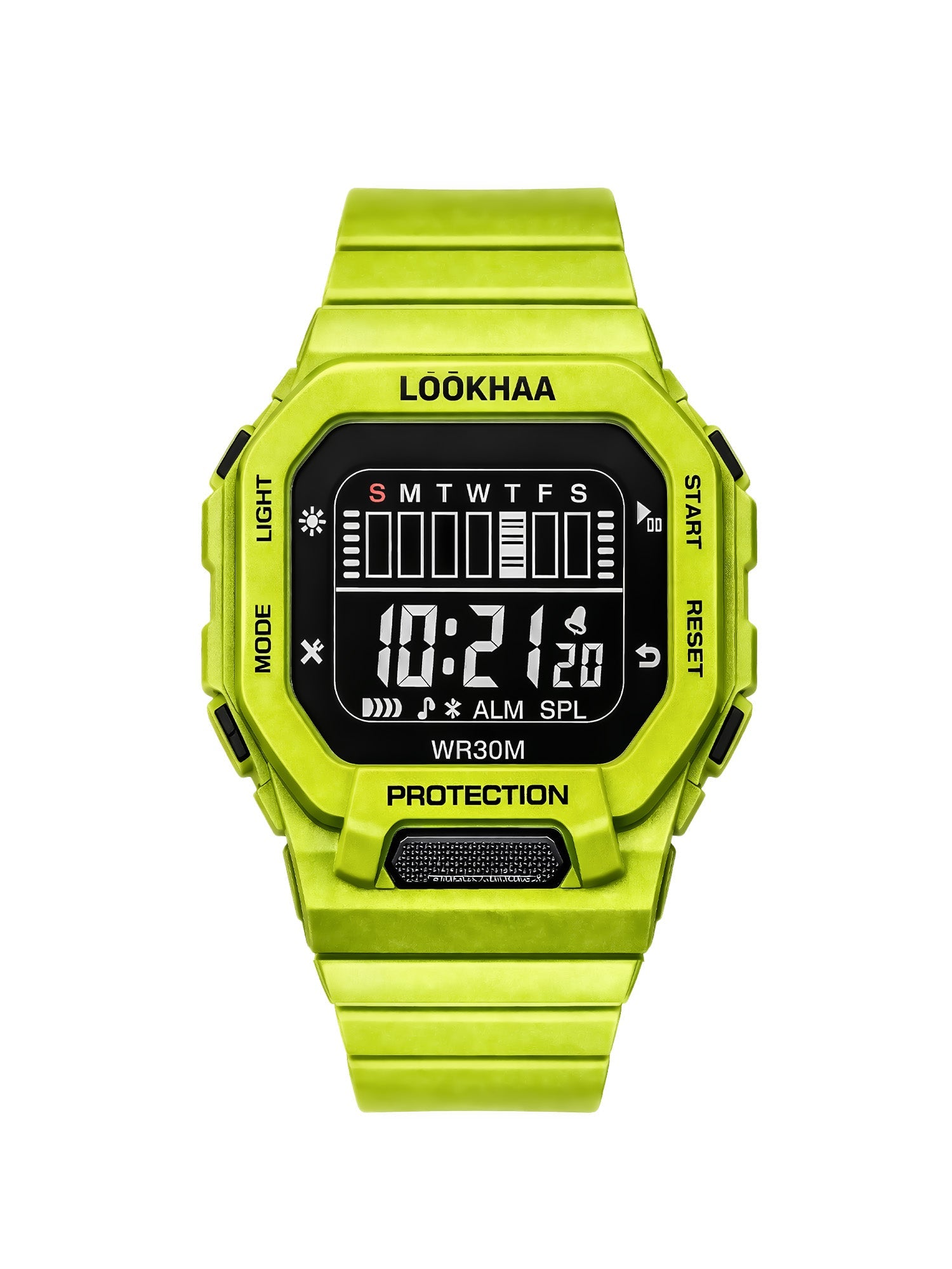 LOOKHAA Kids Solid Digital Sports Watch - Green lookhaa