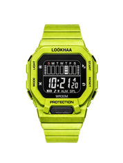 LOOKHAA Kids Solid Digital Sports Watch - Green lookhaa