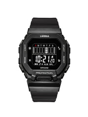 LOOKHAA Kids Solid Digital Sports Watch - Black lookhaa
