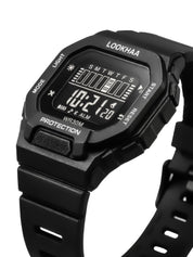 LOOKHAA Kids Solid Digital Sports Watch - Black lookhaa
