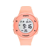 LOOKHAA Solid Digital Sports Watch - Orange lookhaa