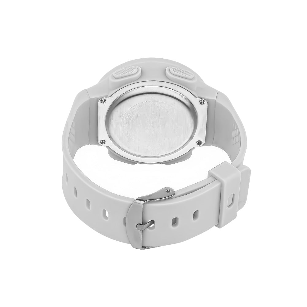 LOOKHAA Solid Digital Sports Watch - White lookhaa