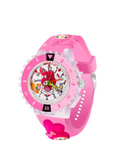 LOOKHAA Kids 3D Cartoon My Melody Multi Color Analog LED Lights Watch for Girls Kids- pNK lookhaa