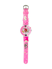 LOOKHAA Kids 3D Cartoon My Melody Multi Color Analog LED Lights Watch for Girls Kids- pNK lookhaa