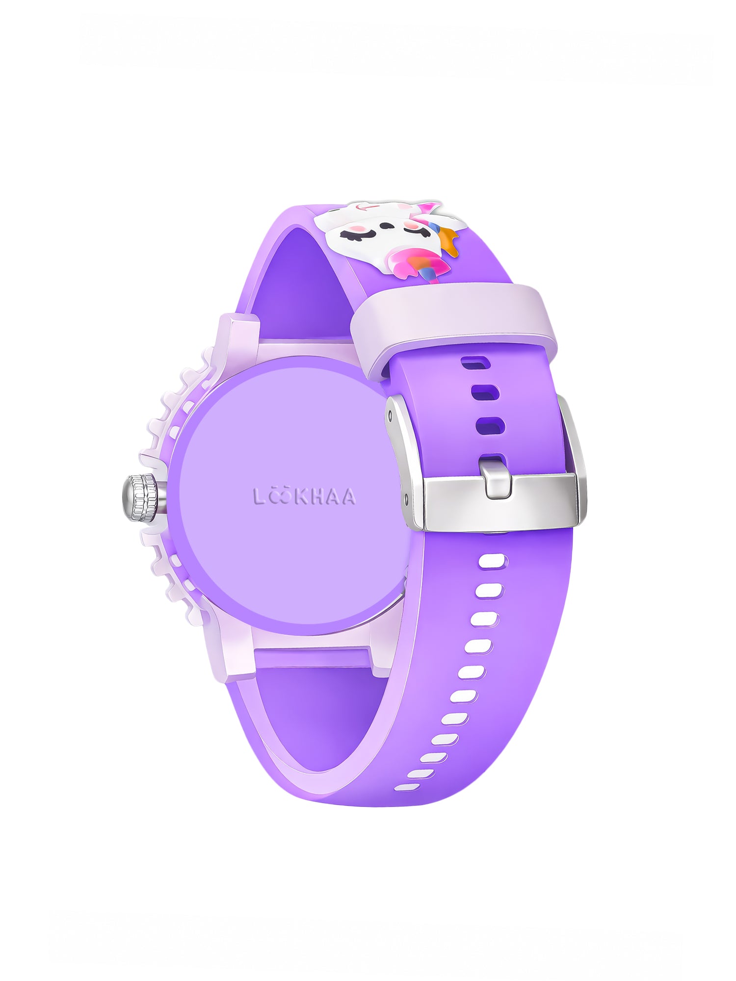 LOOKHAA Kids 3D Cartoon My Melody Multi Color Analog LED Lights Watch for Girls Kids- Purple lookhaa