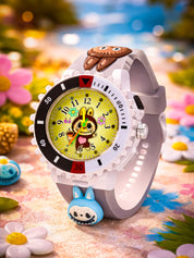LOOKHAA Kids 3D Cartoon My Melody Multi Color Analog LED Lights Watch for Girls Kids- Black lookhaa