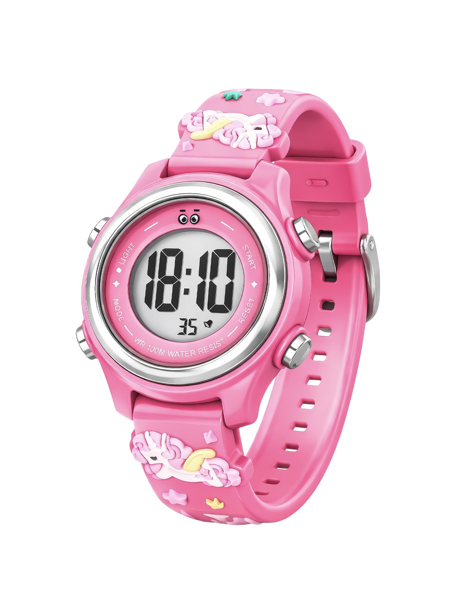 LOOKHAA Kids Stylish 3D Pink Unicorn Digital LED Sport Watch - Pink lookhaa