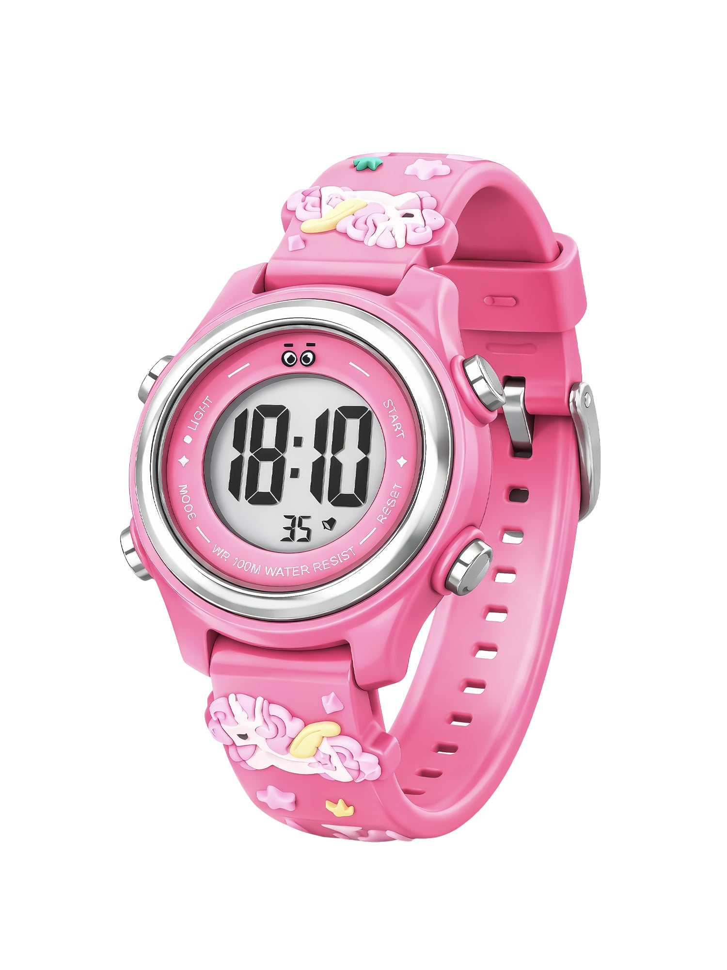 LOOKHAA Kids Stylish 3D Pink Unicorn Digital LED Sport Watch - Pink lookhaa