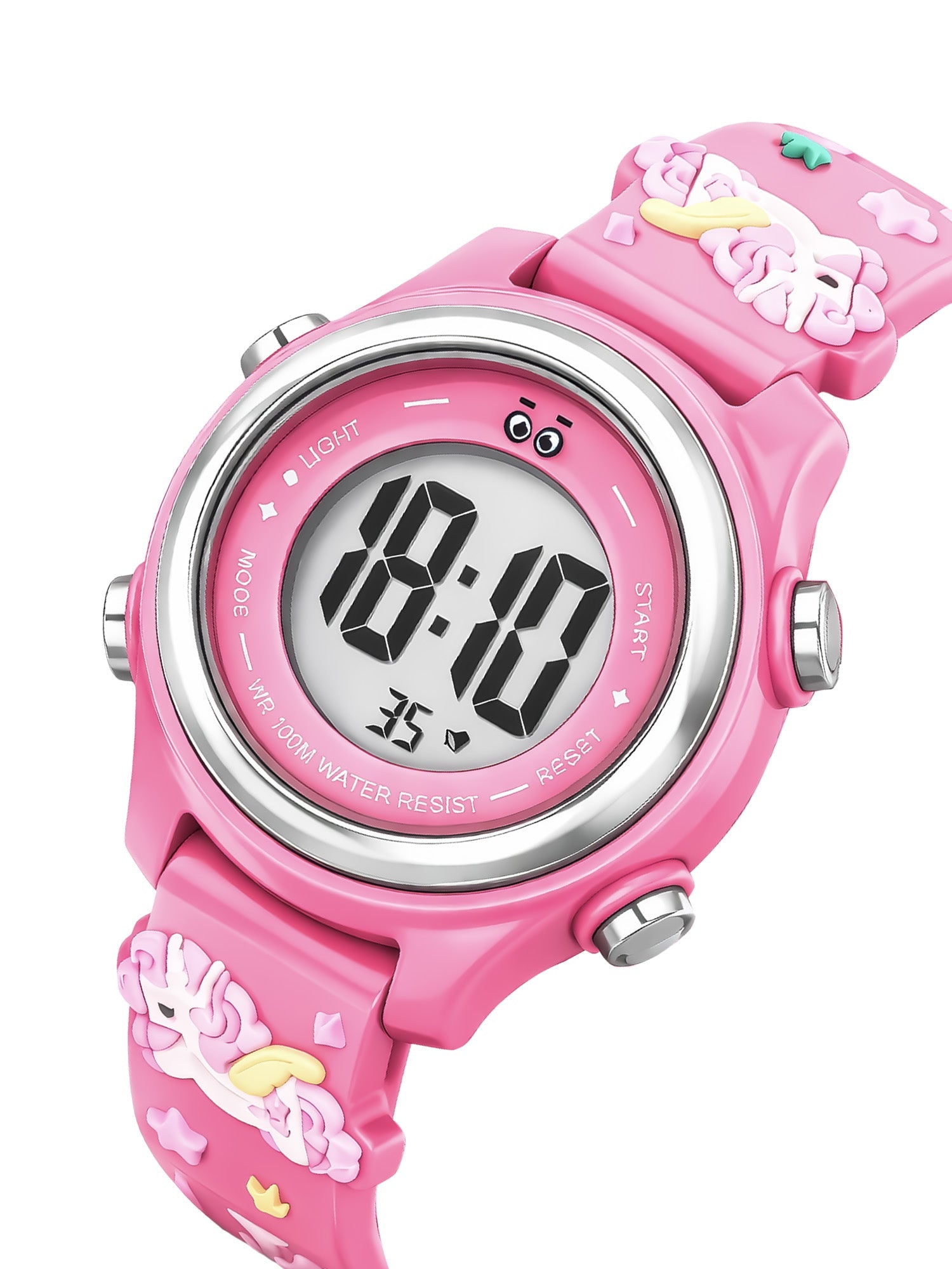 LOOKHAA Kids Stylish 3D Pink Unicorn Digital LED Sport Watch - Pink lookhaa